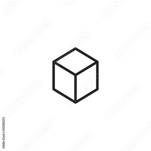 cube icon. sign design