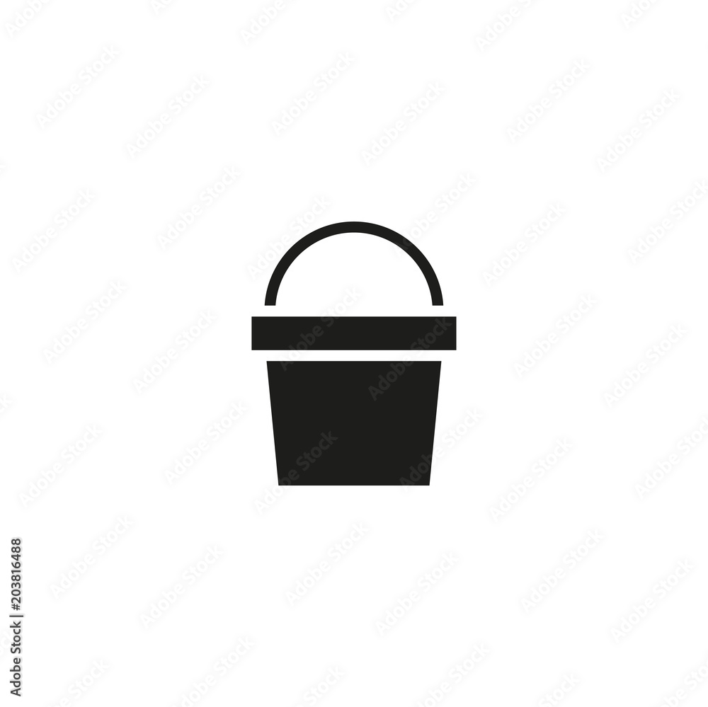 bucket icon. sign design bucket icon. sign design