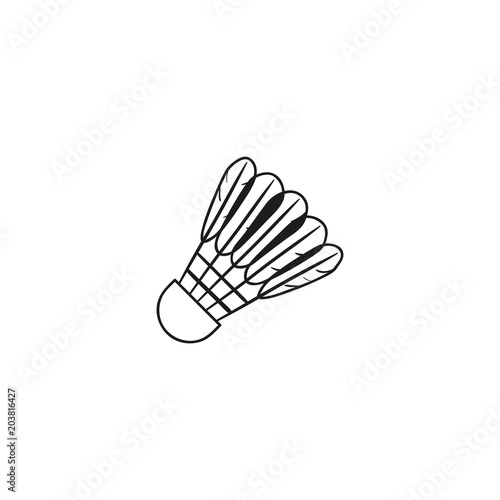 badminton shuttlecock icon. sign design