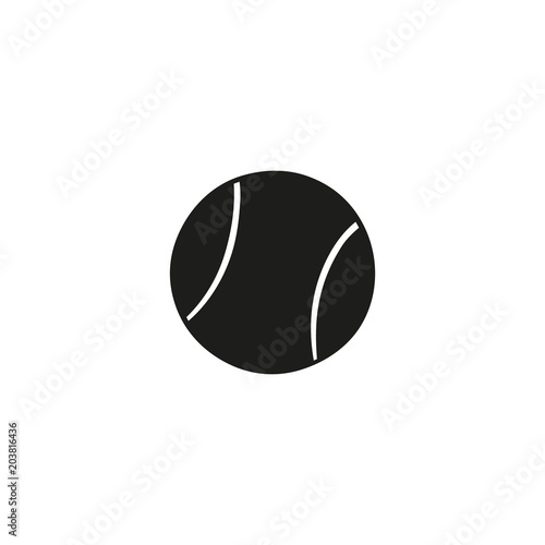 tennis ball icon. sign design