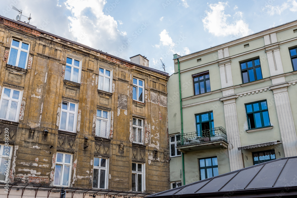 Fototapeta premium Dans le quartier Juif de Cracovie