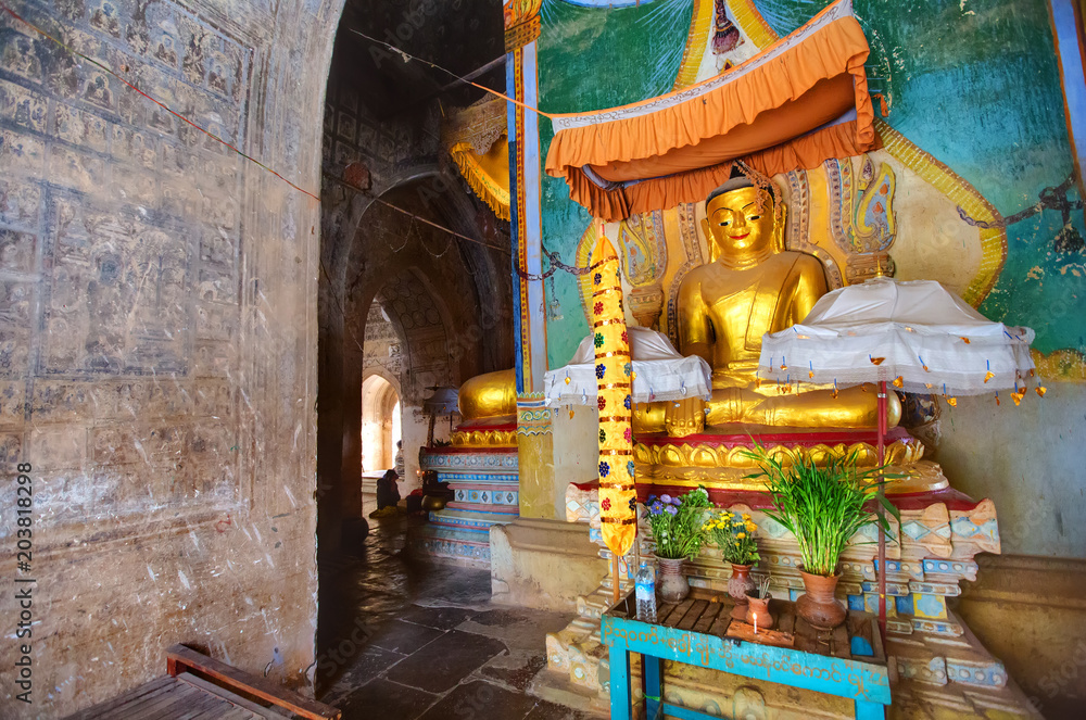 Inside the temple, Bagan, Myanmar