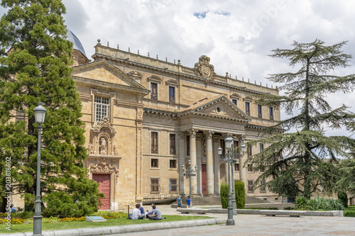 Salamanca, Spain; 05 06 2018: El palacio Palacio de Anaya de Salamanca en España