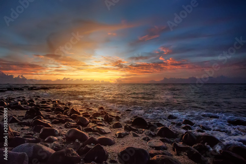 Sunset at the sea © Maygutyak