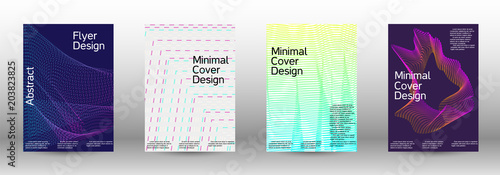 A set of modern abstract covers.