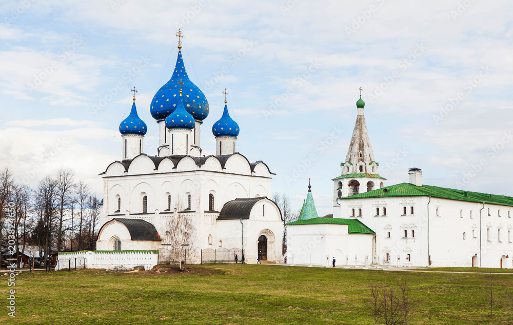 The view of the traditional Russian church in Suzdal, Vladimir region, Russia.