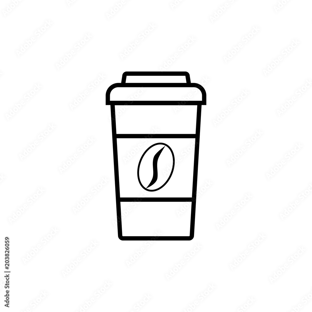 Coffee cup icon. Vector illustration. Coffee cup icon. Vector illustration.