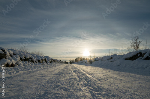 Snowy road © Cato Johan Rød