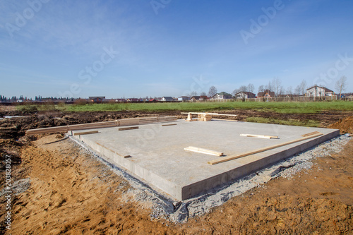Schilderij op canvas Laying the foundation
