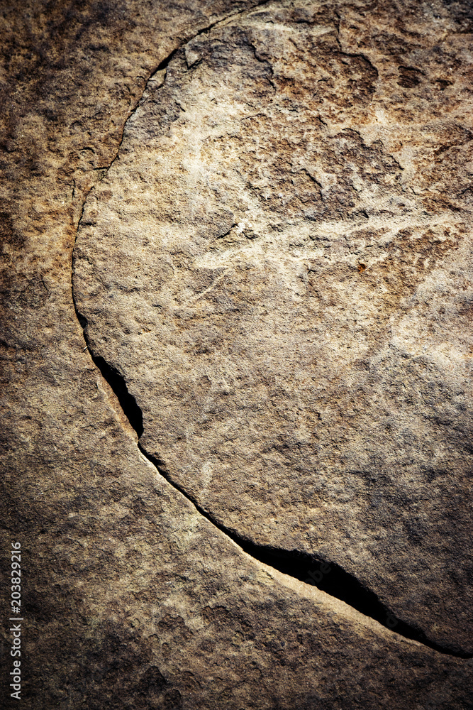 Fototapeta premium crack on dark stone