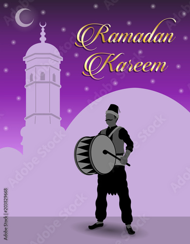 Ramadan Drummer and Ramadan Kareem Wishes