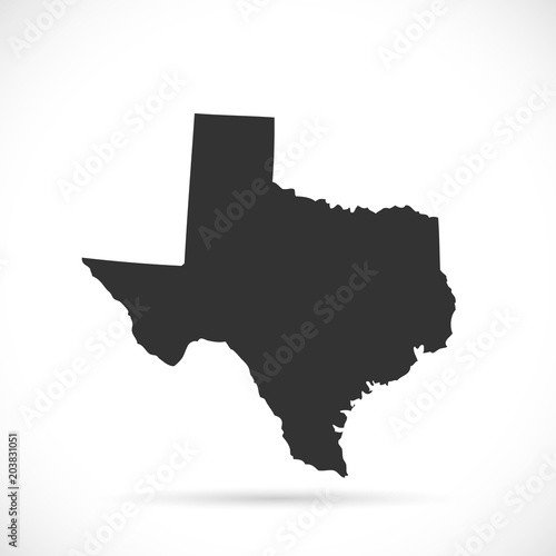 Texas Map Illustration