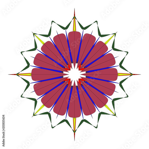 Farbenfrohes Mandala