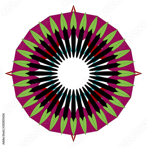 Farbenfrohes Mandala