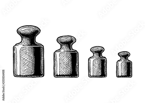 Precision brass mass set