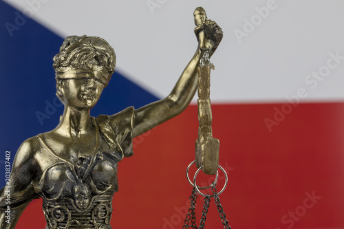 Human Rights Act and Justice Concept , Czech Czechoslovakia Flag,