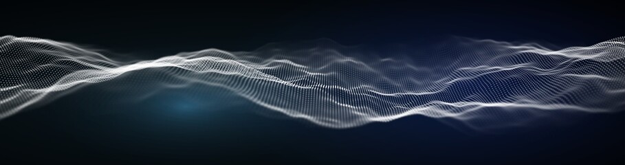 Keuken achterwand Voor hem Blauwe geluidsgolven equalizer abstract  © RDVector