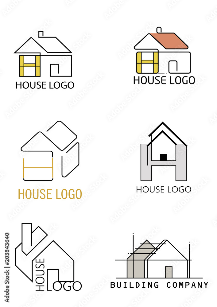 House logo in different design