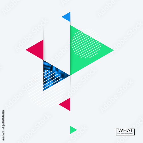 Free Download Abstract design of colourful vector elements for modern background with triangles shapes for business branding summer. - GFXLoad