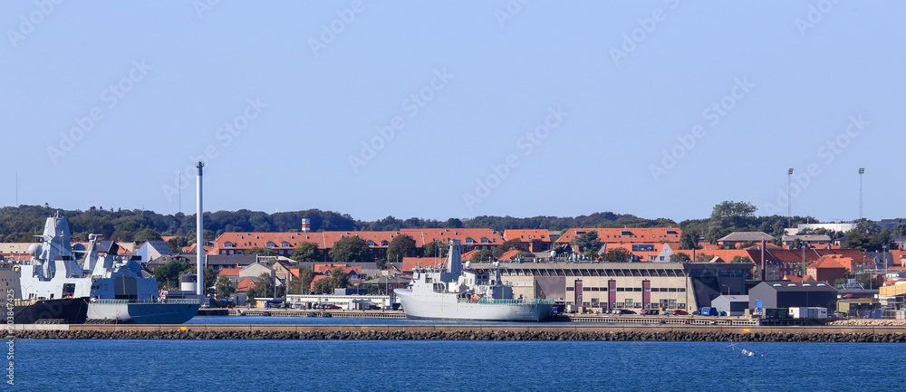 Harbor in Fredrikshavn Denmark