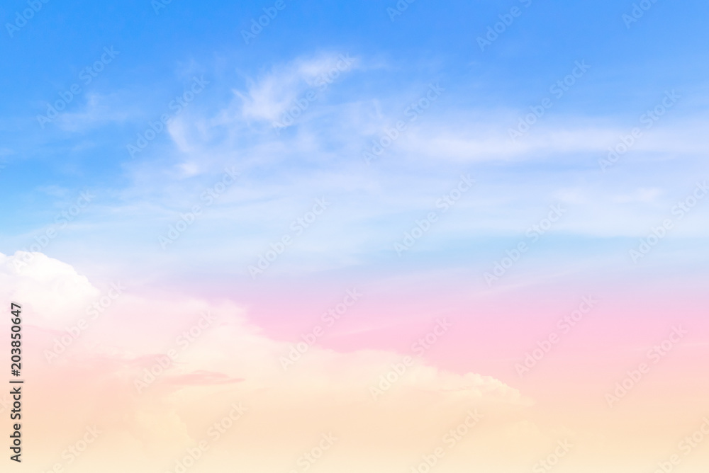 Sky bright pastel colors