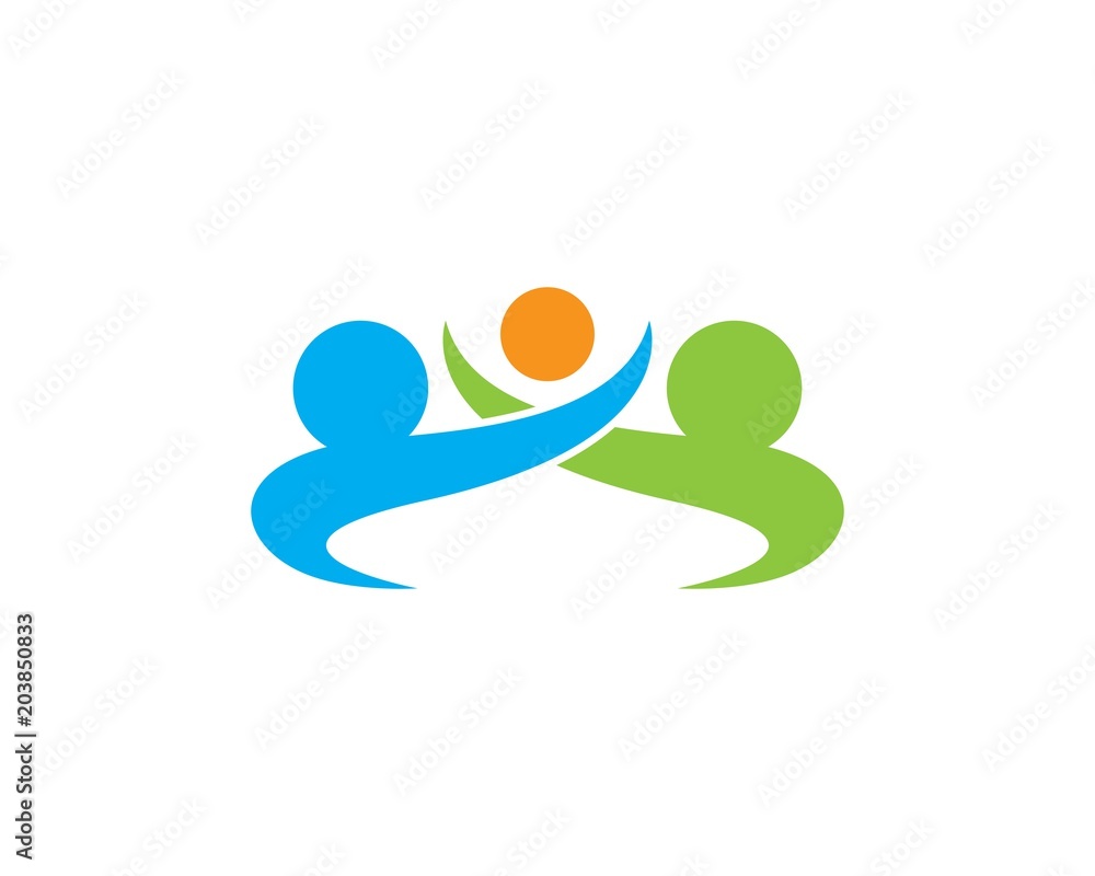 Adoption and community care Logo template Adoption and community care Logo template
