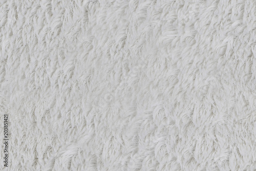 Seamless white faux fur texture