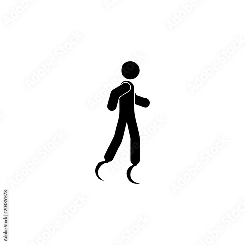 ..Jumping stilts illustration. Element of sport for mobile concept and web apps. Detailed ..Jumping stilts illustration can be used for web and mobile. Premium icon