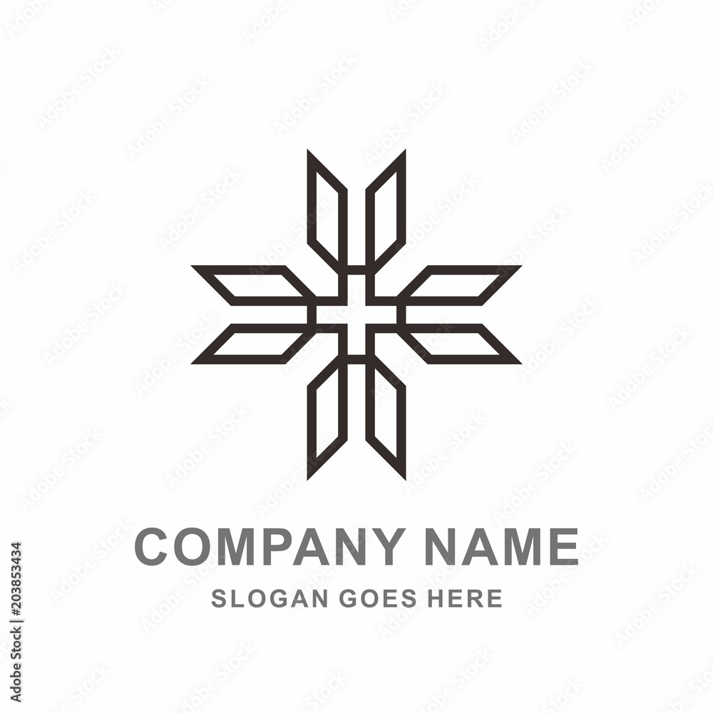 Geometric Square Cross Pattern Morocco Interior Space Motif Decoration Business Company Stock Vector Logo Design Template Geometric Square Cross Pattern Morocco Interior Space Motif Decoration Business Company Stock Vector Logo Design Template