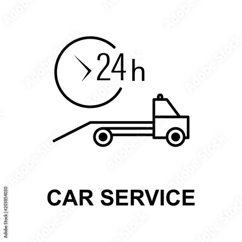 car service evacuator icon. Element of car repair for mobile concept and web apps. Detailed  icon can be used for web and mobile. Premium icon