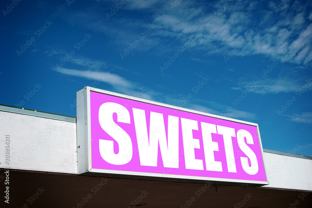 Fototapeta premium sweet food sign