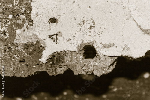 Konstfotografi A dilapidated surface, a wall.