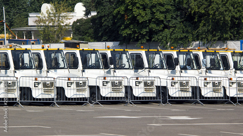 Parking of service vehicles