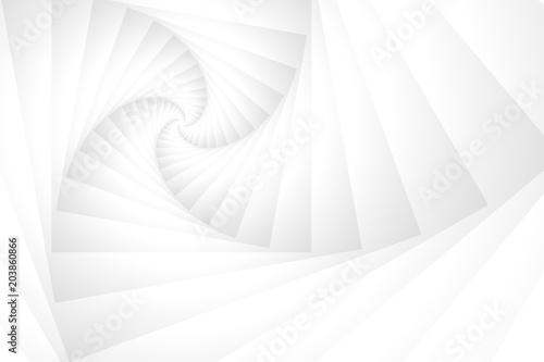 White Stack Spiral Tunnel Abstract Background