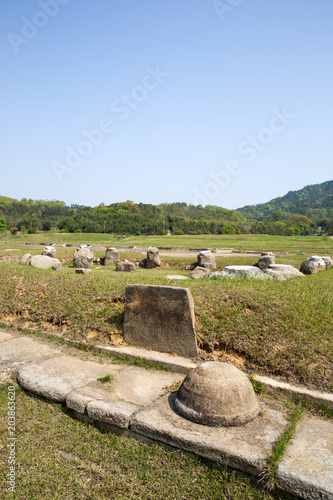 Mireuksa Temple Site, Iksan-si, South Korea. photo
