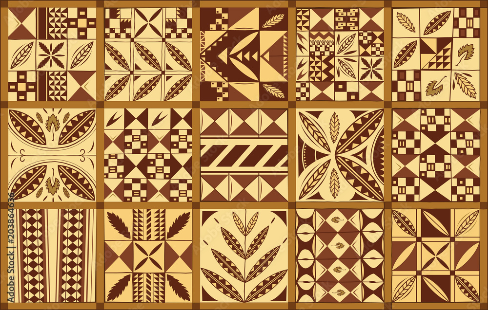 Polynesian ethnic style ornament Polynesian ethnic style ornament