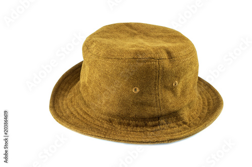brown hat isolated on white background