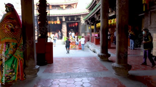 Scene of the interior temple photo