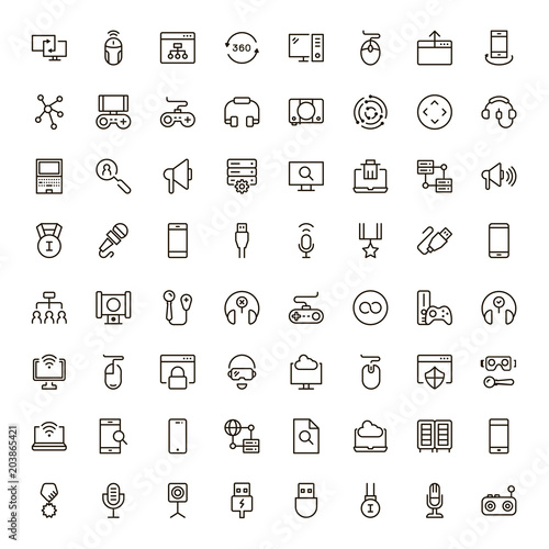 Online game icon set.