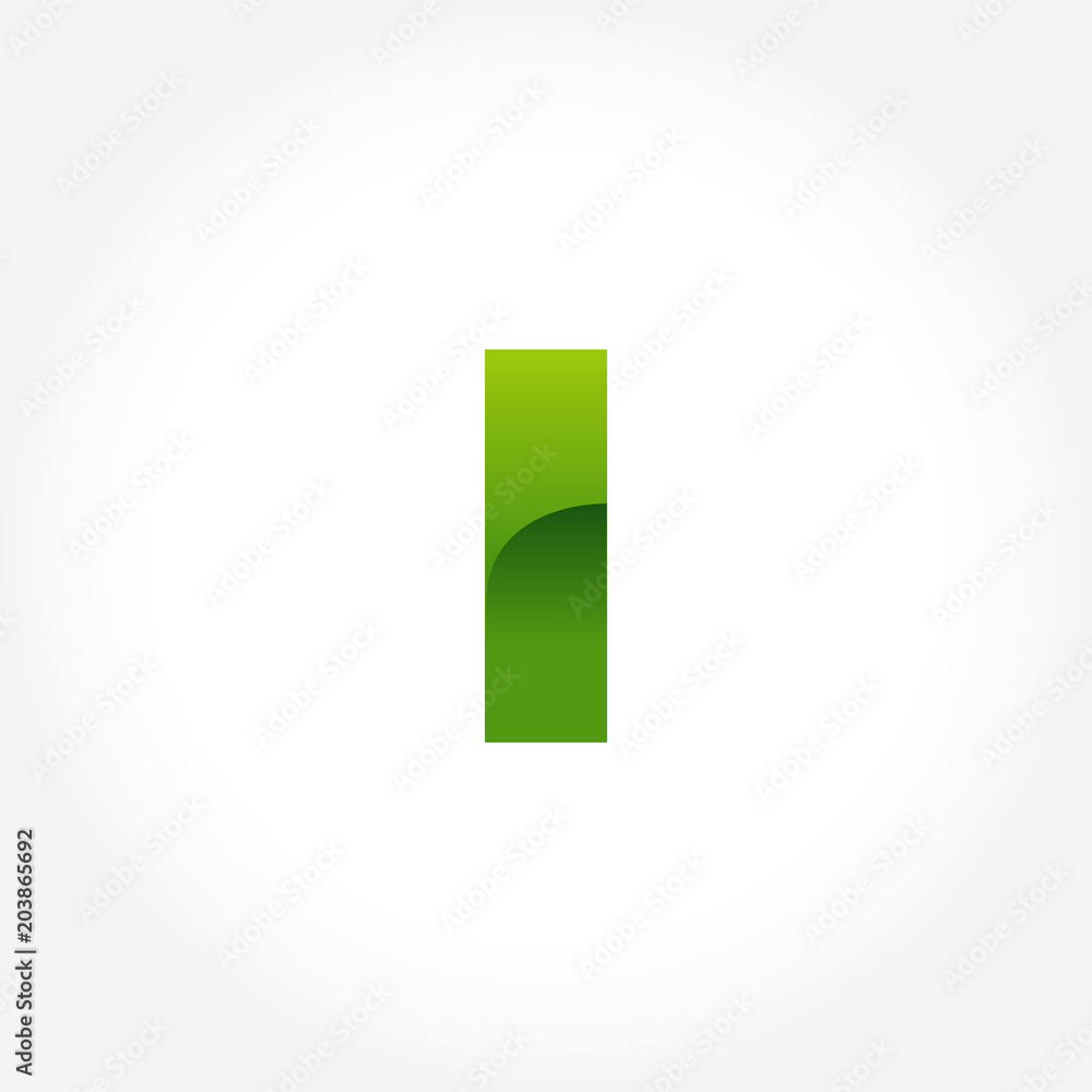 letter I logo template vector in gradients style letter I logo template vector in gradients style