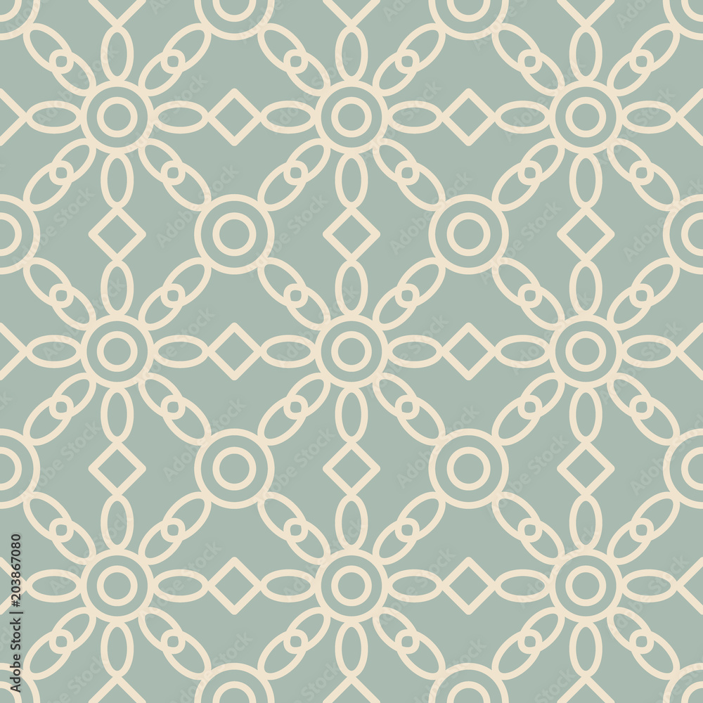 Antique seamless background Round Cross Frame Check Flower Antique seamless background Round Cross Frame Check Flower