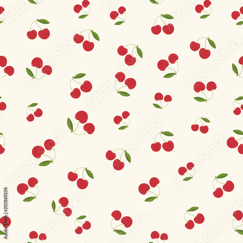 Seamless pattern,Cherries background