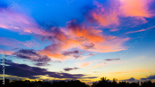 sunset sky background