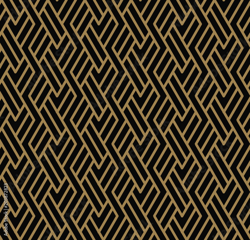 Modern Luxury stylish geometric textures with lines seamless patterns