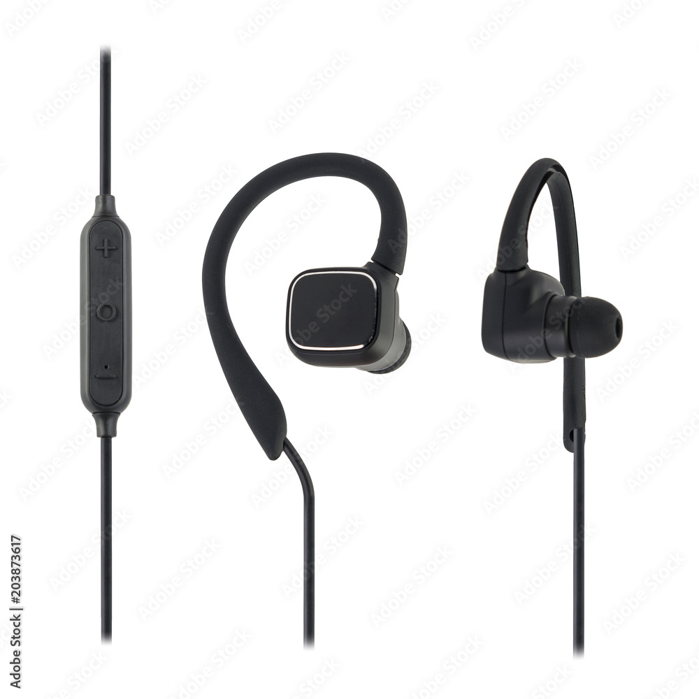 Wireless headphones Isolated on a white Wireless headphones Isolated on a white