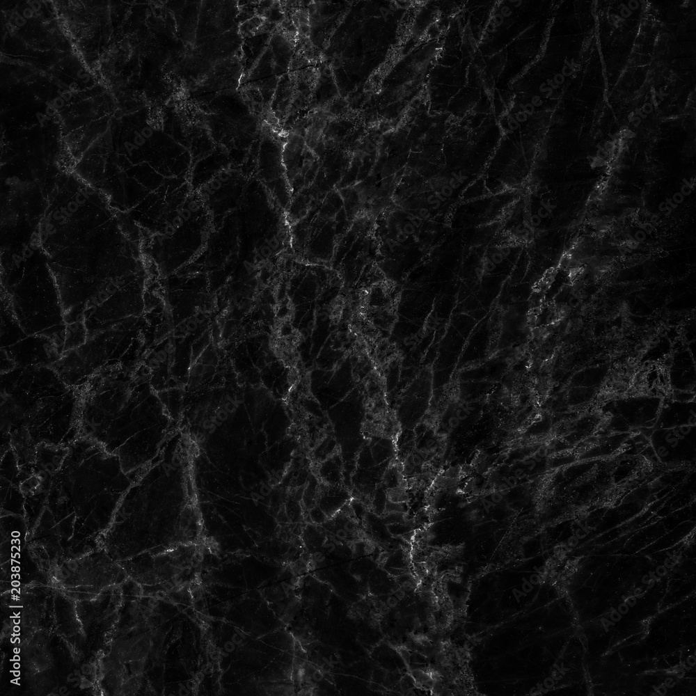Fototapeta premium Black marble natural pattern for background, abstract natural marble black and white