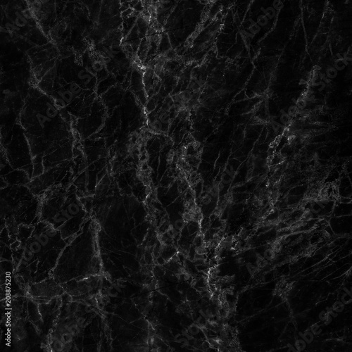 Black marble natural pattern for background, abstract natural marble black and white © prapann