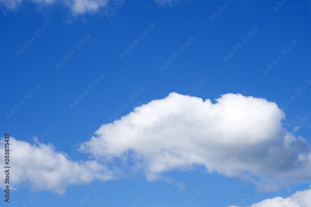 Fototapeta premium Blue sky background with clouds .