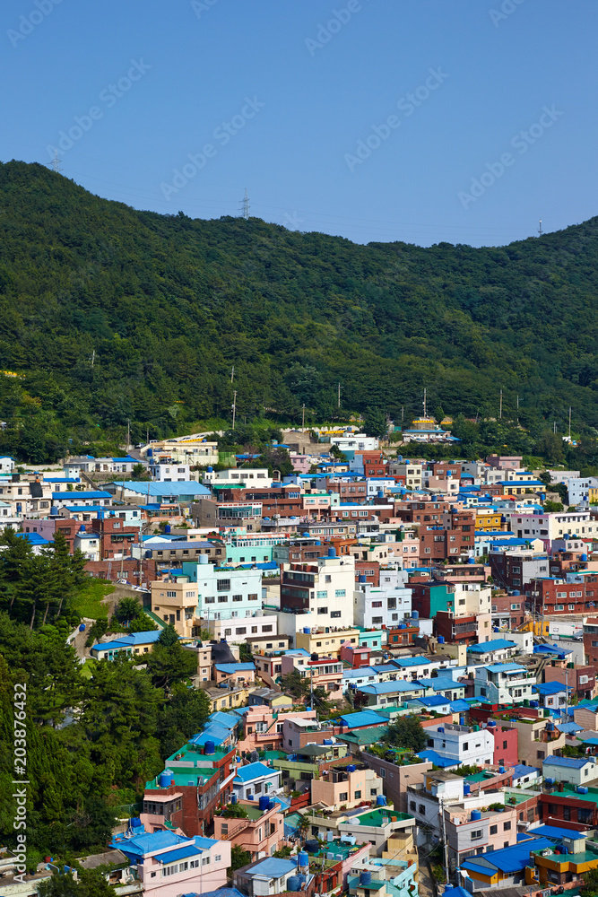 Gamcheon Culture Village is a popular tourist site in Busan, South Korea.