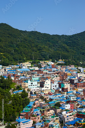 Gamcheon Culture Village is a popular tourist site in Busan, South Korea. © photo_HYANG
